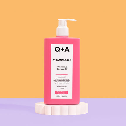 Q+A Vitamin A.C.E Cleansing Shower Oil