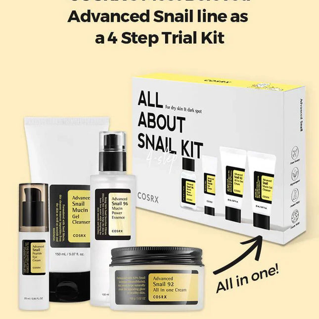 cosrx - ALL ABOUT SNAIL KIT 4-step
